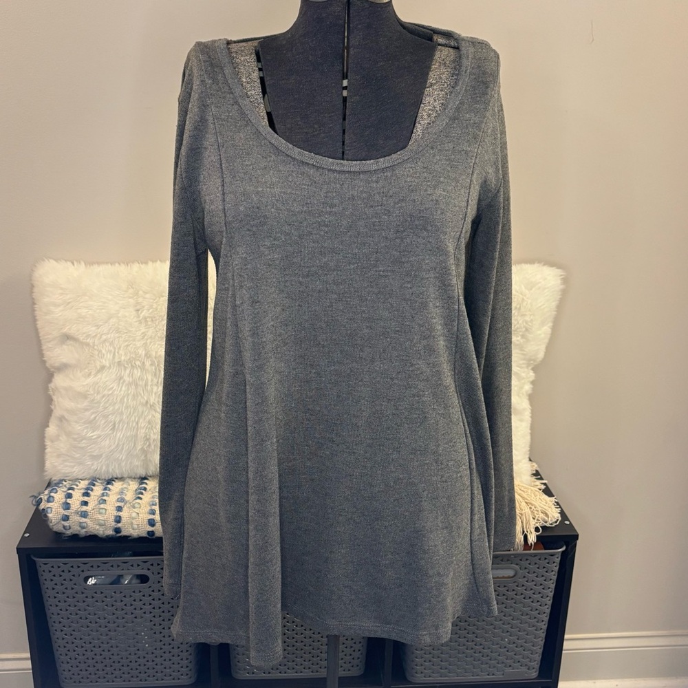 🩶Joan Vass NY🩶 Gray Longsleeve Tunic